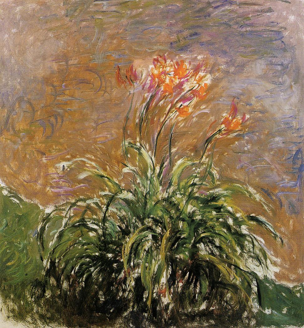 Hamerocallis (1914) - Claude Monet Tablo