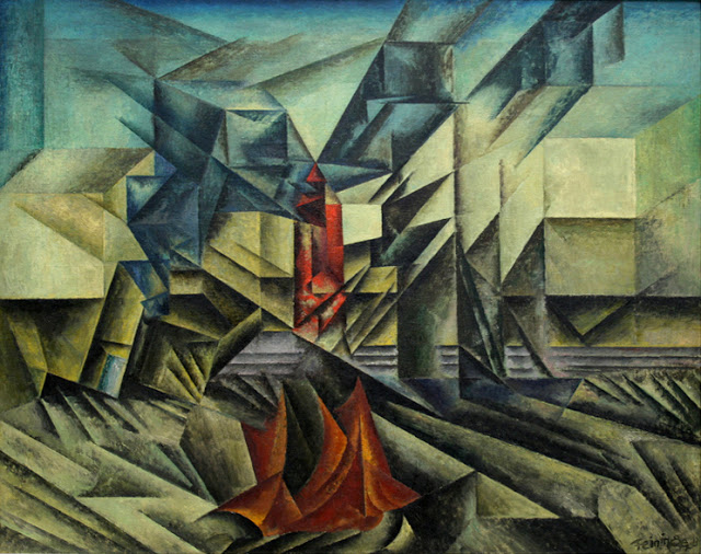 Harbor Mole (1913) - Lyonel Feininger Tablo