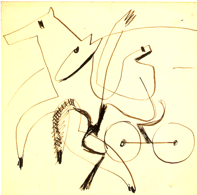 Harnessed Team (1930) - Ernst Ludwig Kirchner Tablo