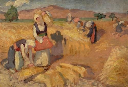 Harvesting (1925) - Theophrastos Triantafyllidis Tablo