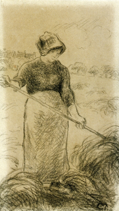 Haymaker (1880) - Camille Pissarro Tablo