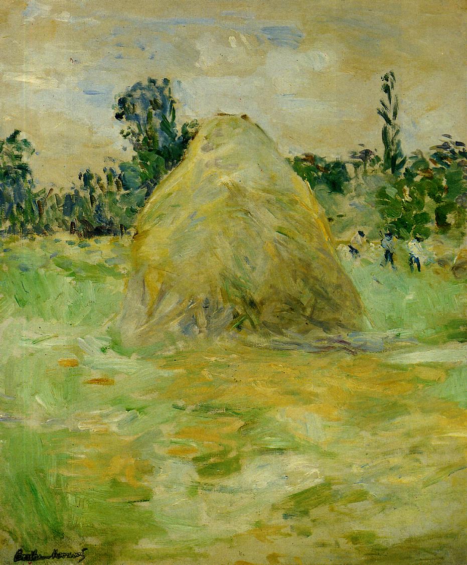 Haystack (1883) - Berthe Morisot Tablo