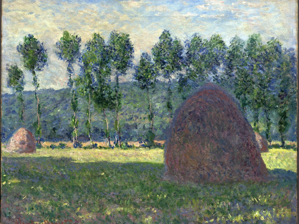 Haystack at Giverny (1885) – Claude Monet Tablo