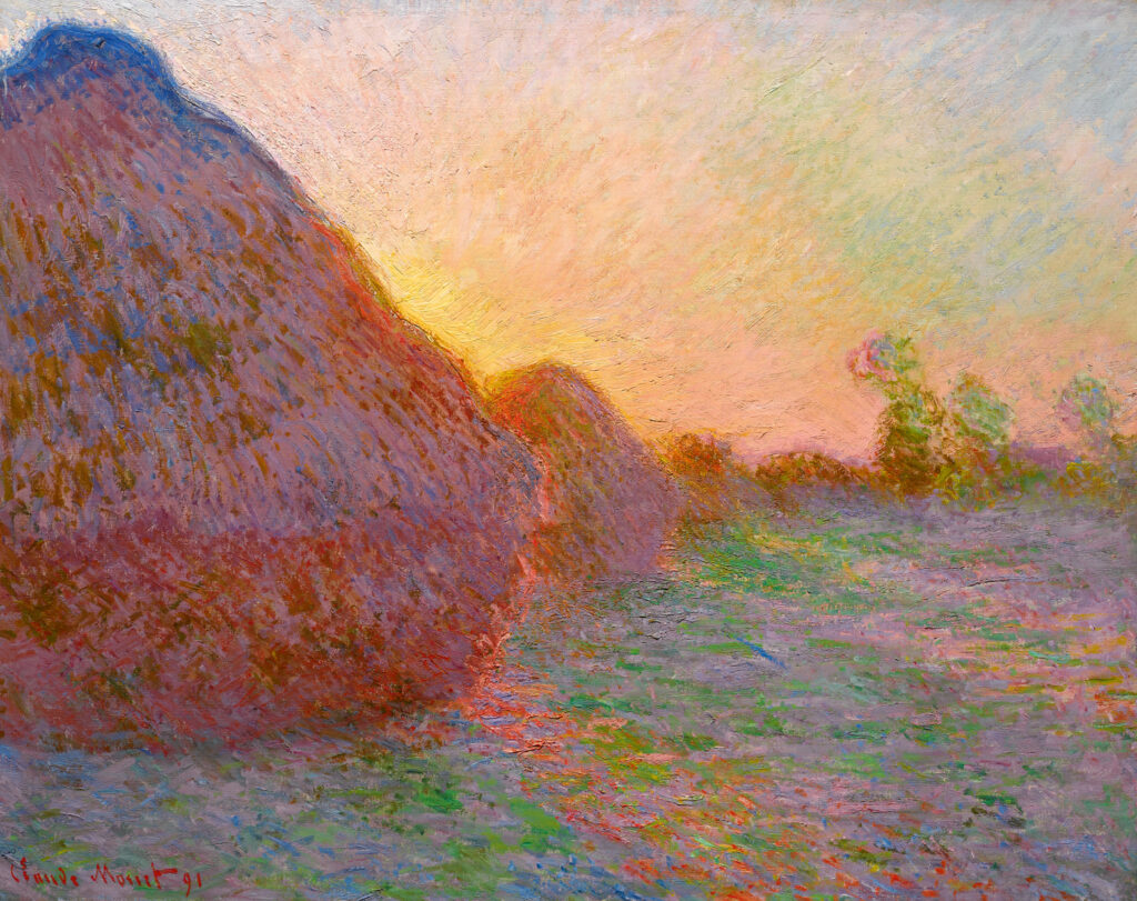Haystacks (1890) - Claude Monet Tablo