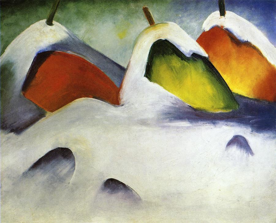 Haystacks in the Snow (1911) - Franz Marc Tablo