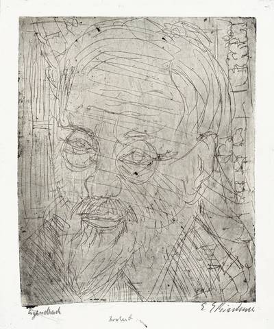 Head Bosshart (1921) - Ernst Ludwig Kirchner Tablo
