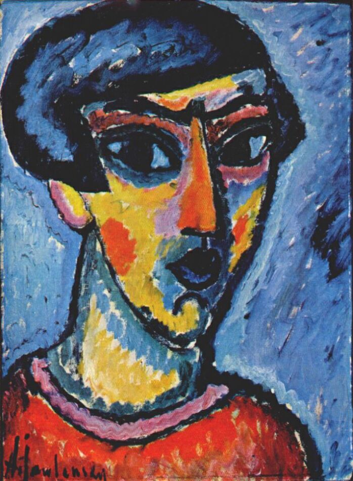 Head in blue (1912) - Alexej von Jawlensky Tablo