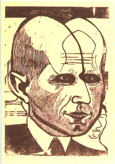 Head of Dr. Bauer (1933) - Ernst Ludwig Kirchner Tablo