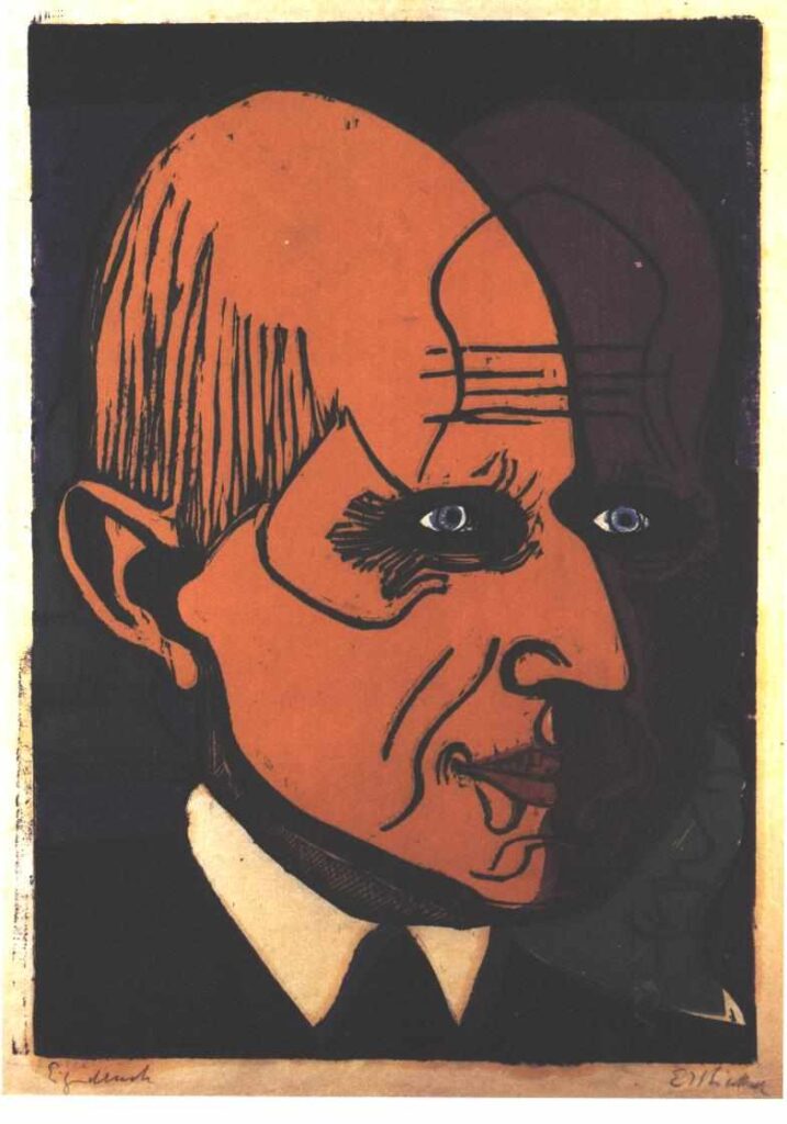 Head of Dr. Bauer - Ernst Ludwig Kirchner Tablo
