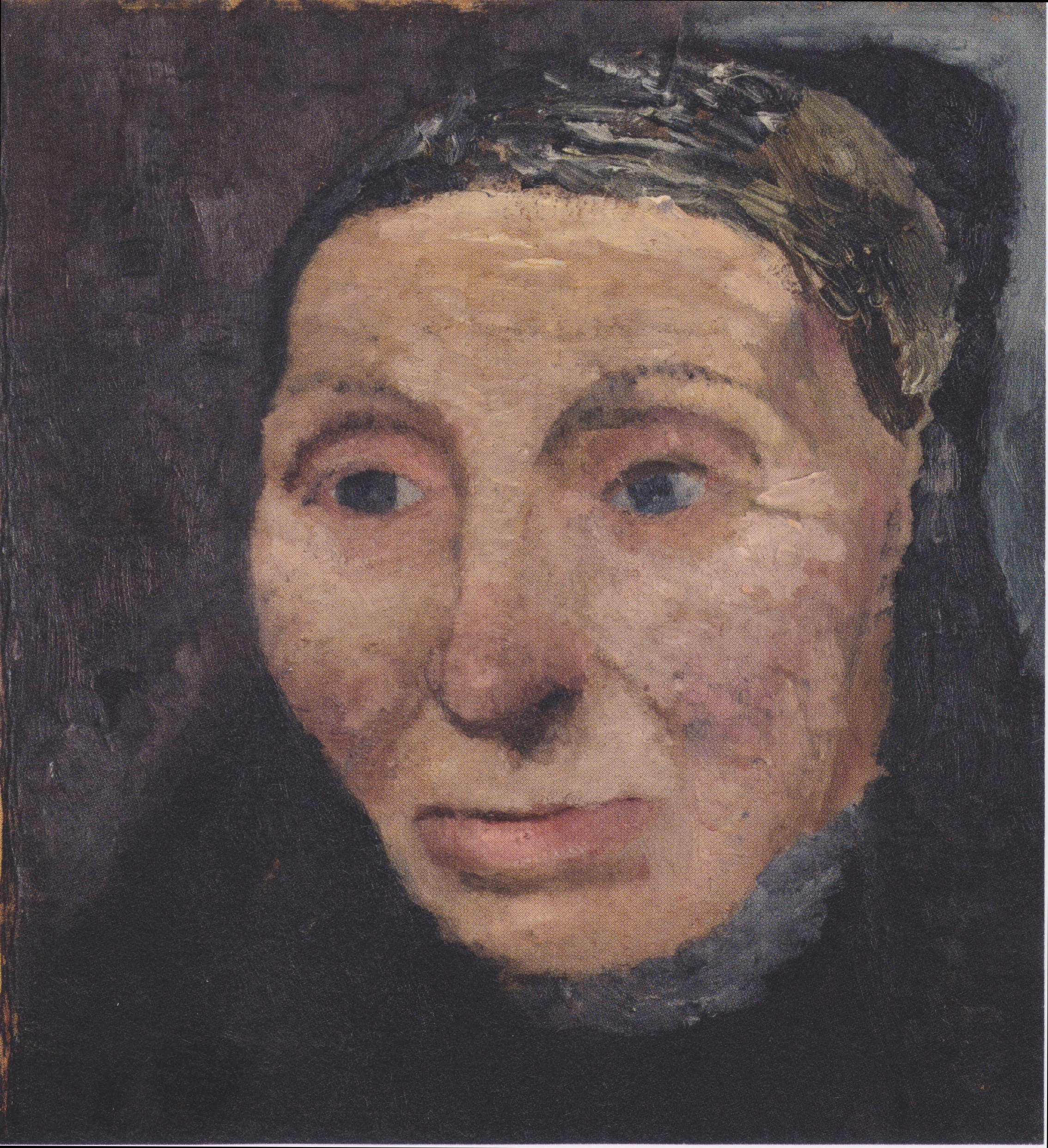 Head of a Peasant Woman (1903) - Paula Modersohn-Becker Tablo