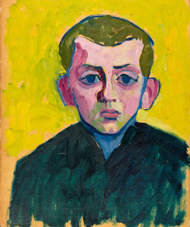 Head of a Young Boy (Willi Blab) (1908) - Gabriele Münter Tablo