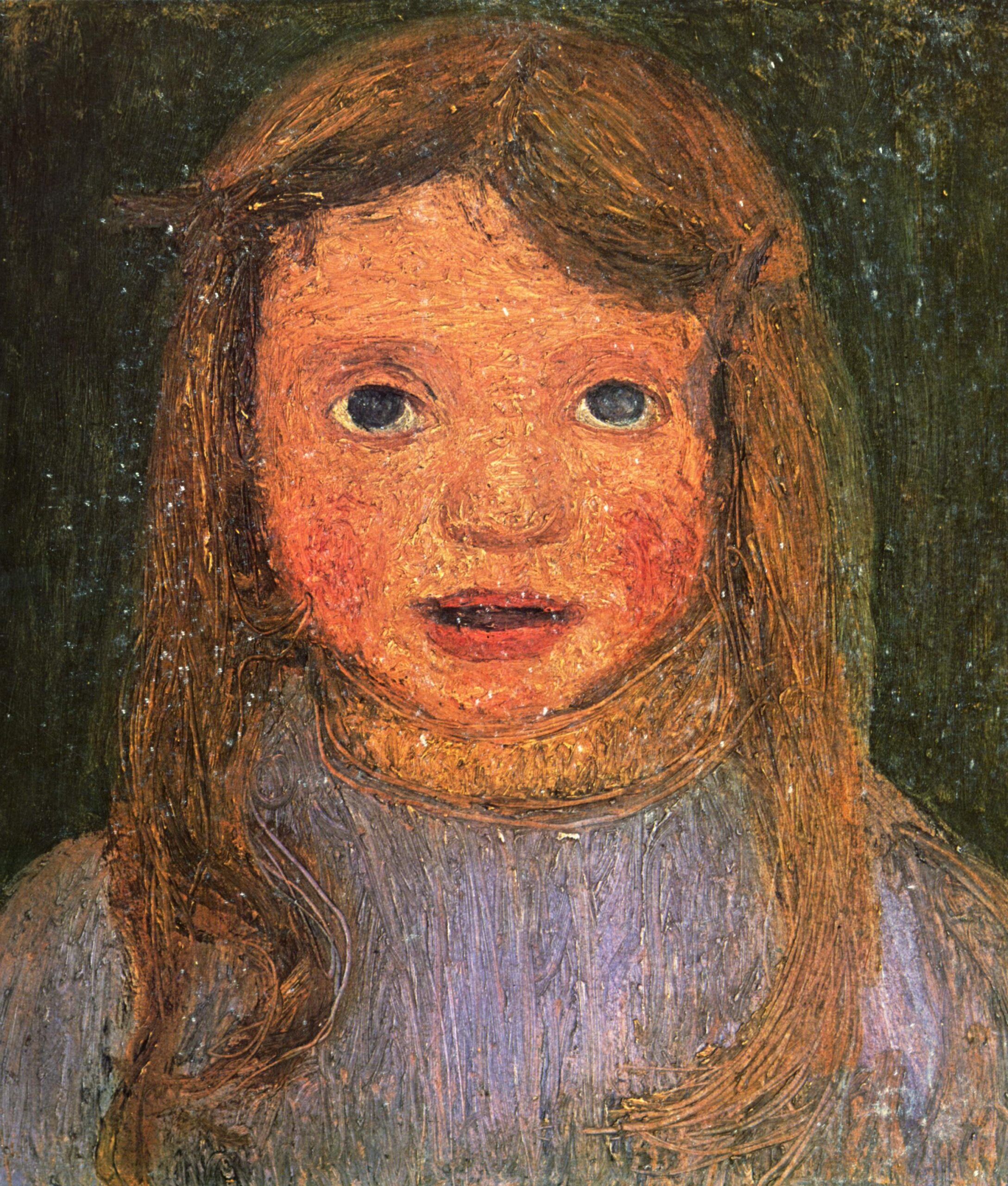 Head of a little girl (Elsbeth) (1902) - Paula Modersohn-Becker Tablo