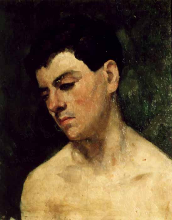 Head of a young man - Ion Andreescu Tablo