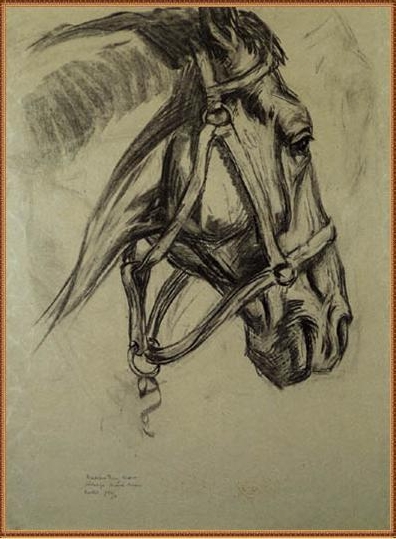 Head of the horse (1906) - Franz Marc Tablo