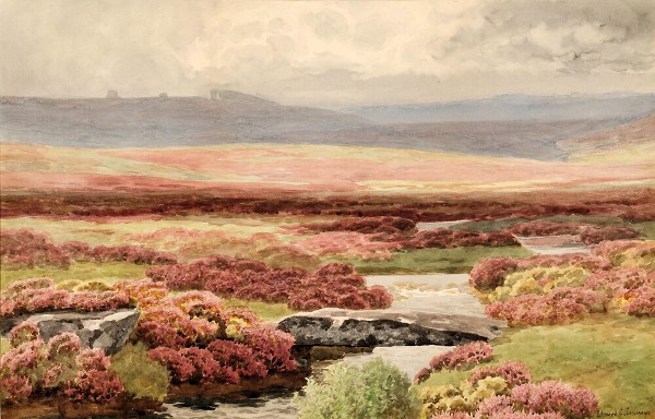 Heather In Bloom - Edward E. Simmons Tablo