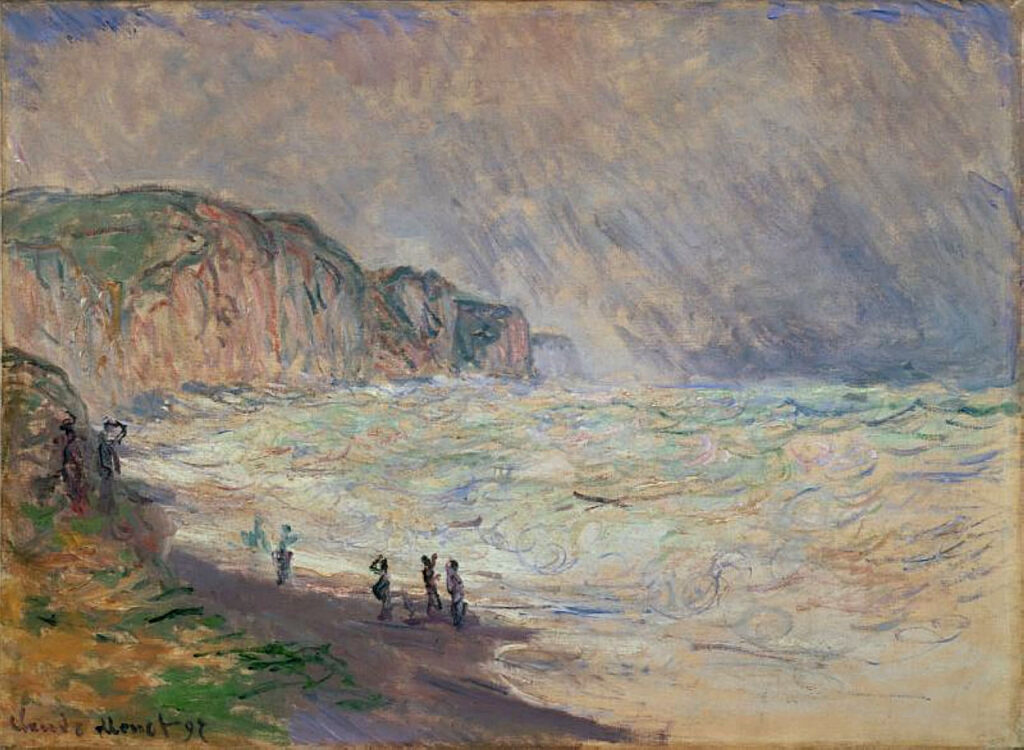 Heavy Sea at Pourville (1897) – Claude Monet Tablo