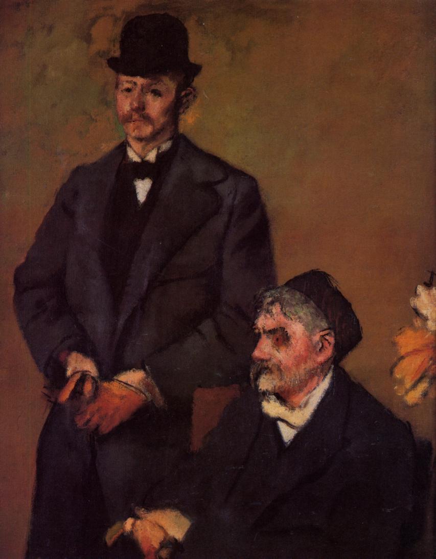 Henri Rouart and His Son Alexis (1895) - Edgar Degas Tablo