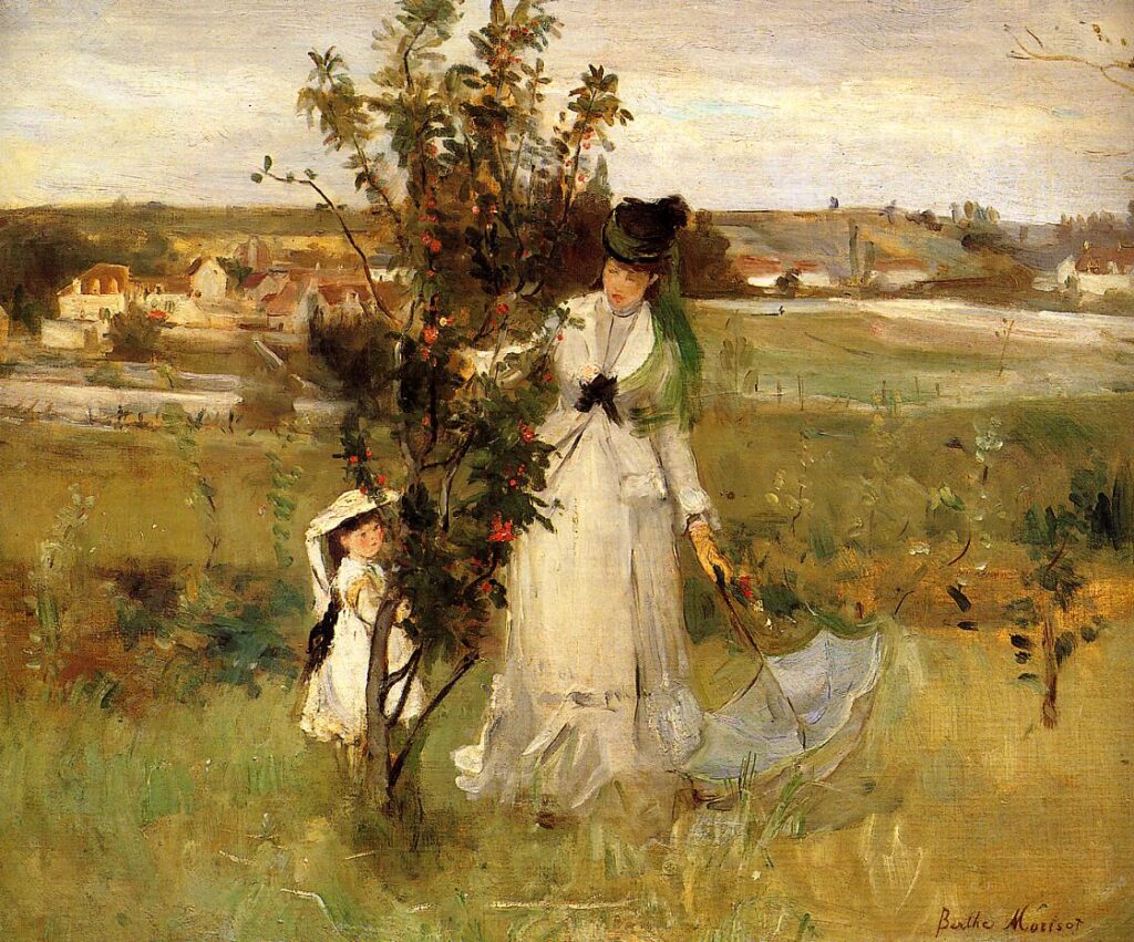 Hide and Seek (1873) - Berthe Morisot Tablo