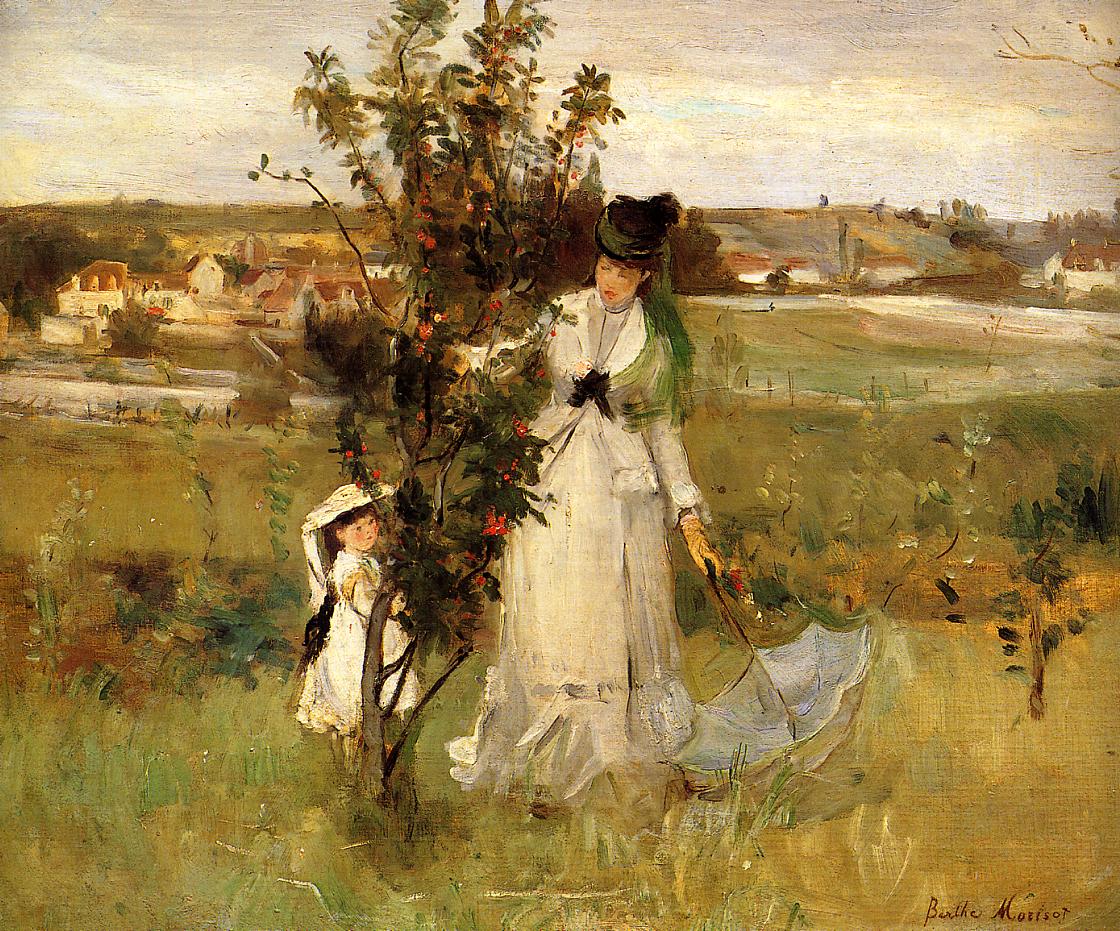 Hide and Seek (1873) - Berthe Morisot Tablo