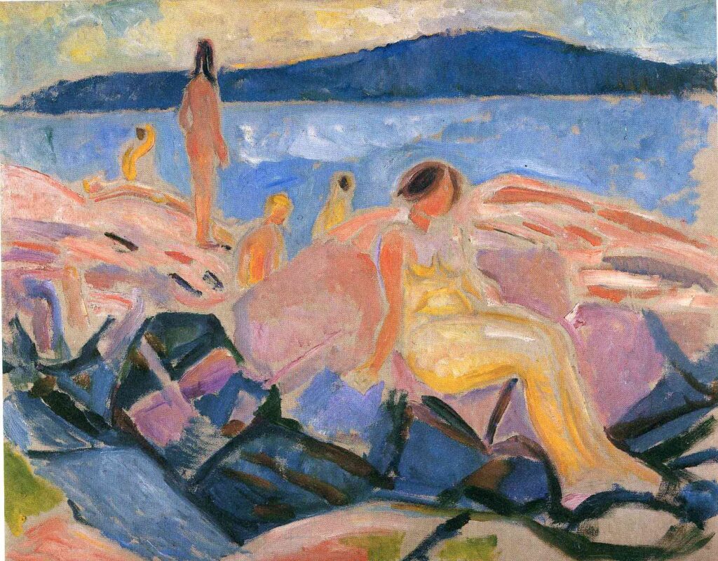 High Summer II (1915) - Edvard Munch Tablo
