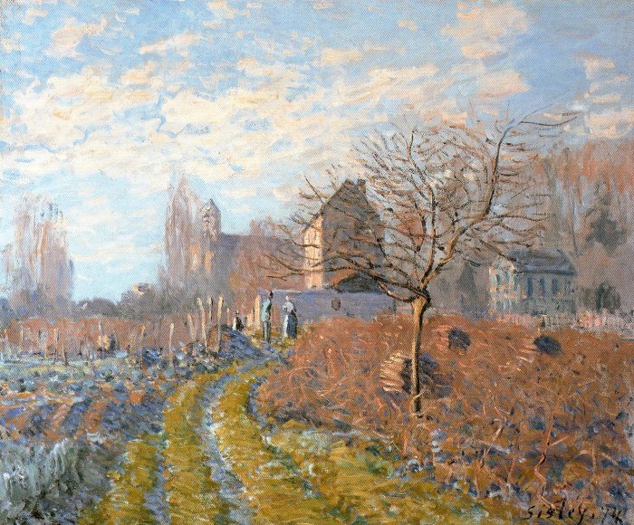 Hoar Frost St. Martin s Summer (Indian Summer) (1874) - Alfred Sisley Tablo
