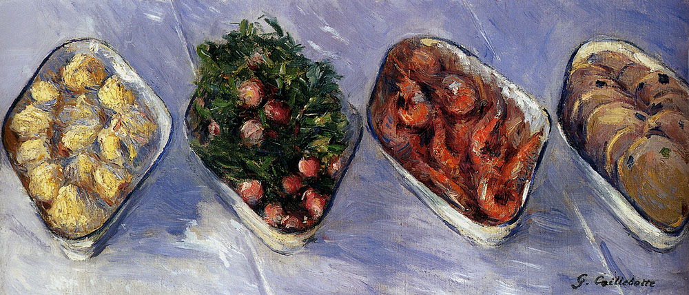 Hors d'Oeuvre (1881) - Gustave Caillebotte Tablo