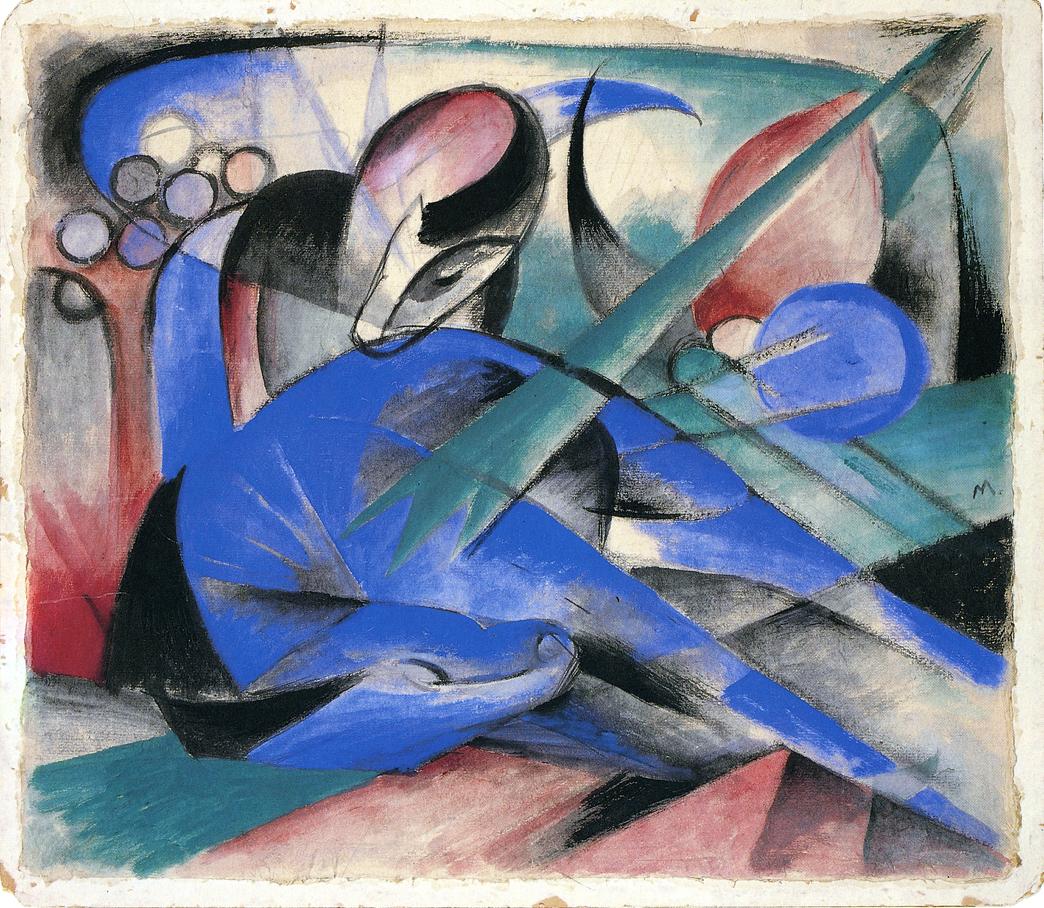 Horse Asleep (1913) - Franz Marc Tablo