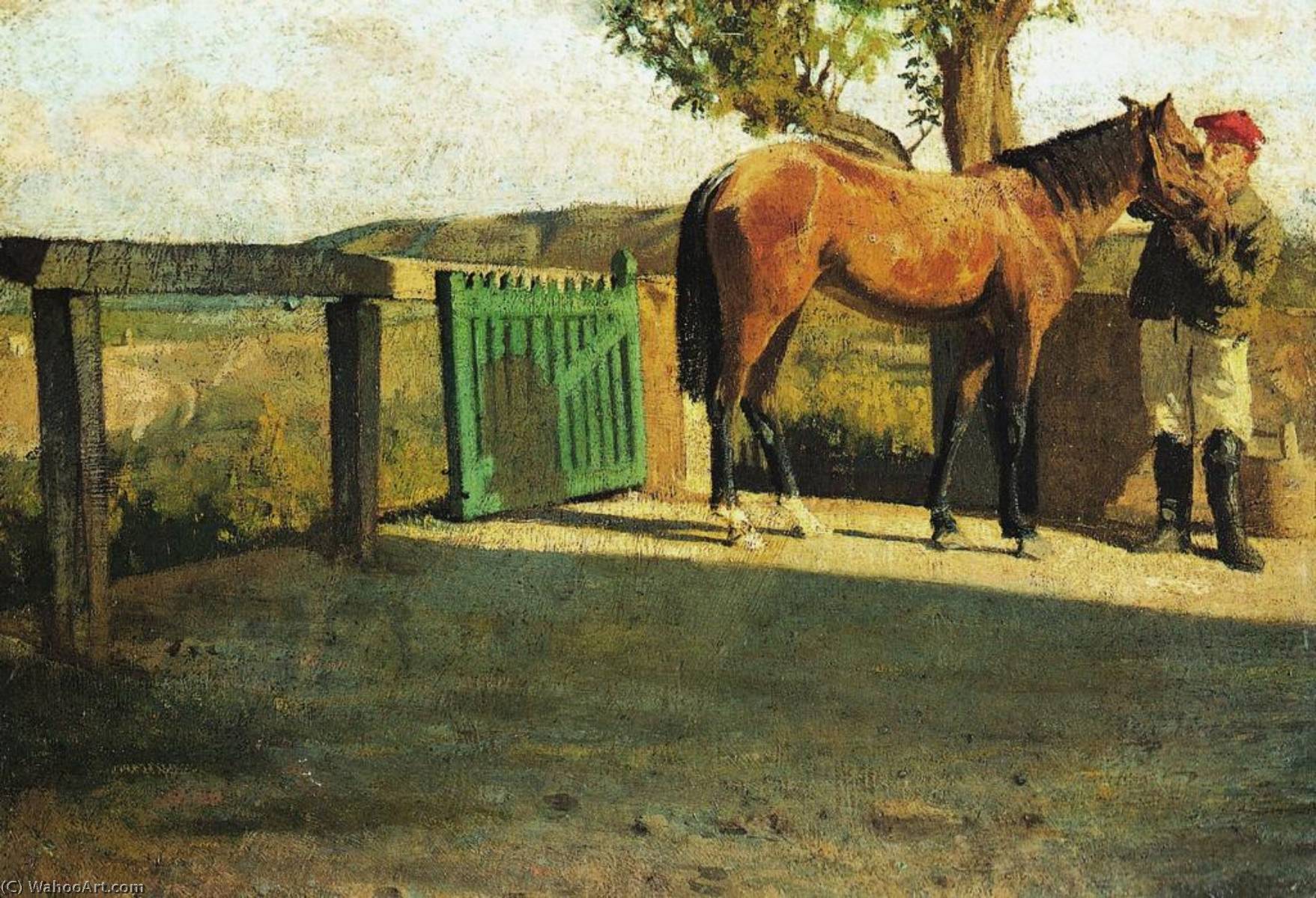 Horse in the Sunlight (1866) - Giuseppe Abbati Tablo