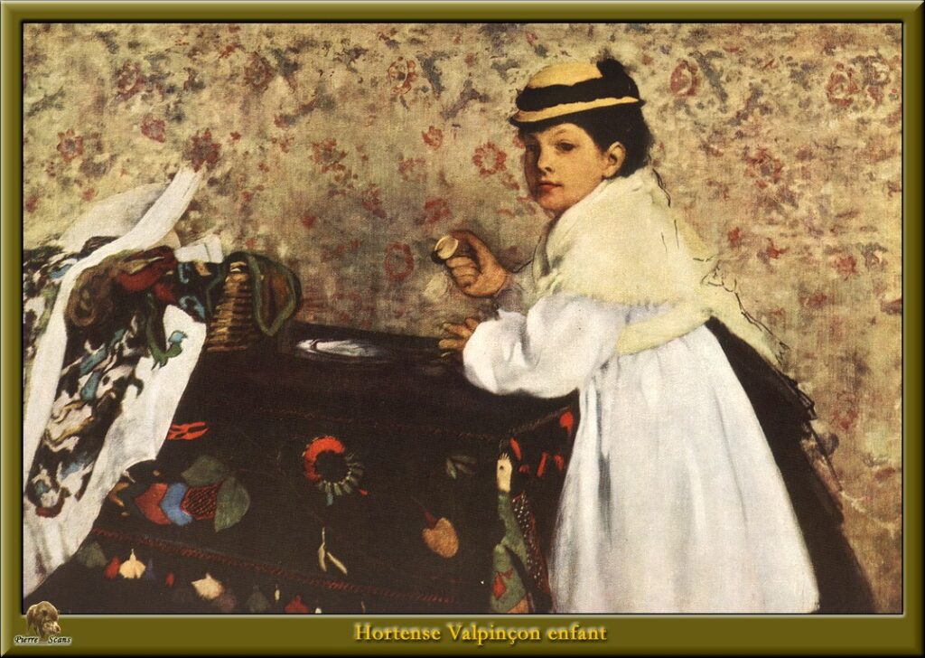Hortense Valpinson (1871) - Edgar Degas Tablo