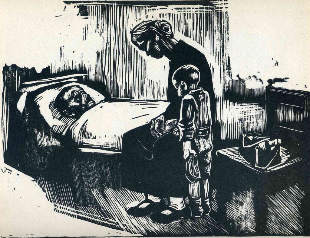 Hospital Visit - Käthe Kollwitz Tablo