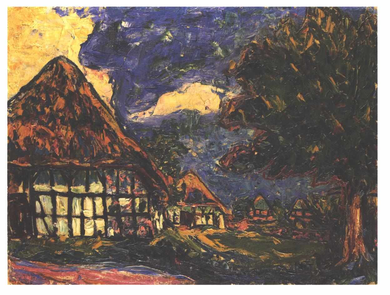 House on Fehmarn - Ernst Ludwig Kirchner Tablo