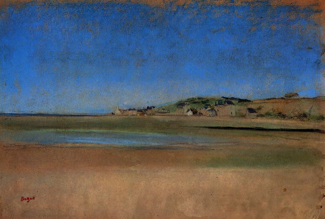 Houses by the Seaside (1869) - Edgar Degas Tablo