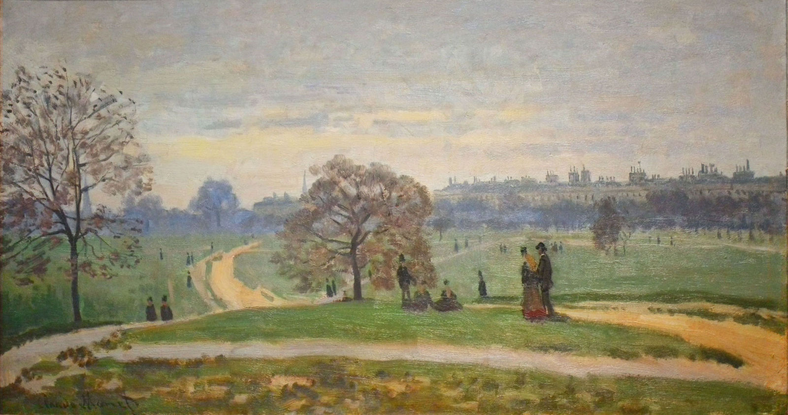 Hyde Park (1871) - Claude Monet Tablo