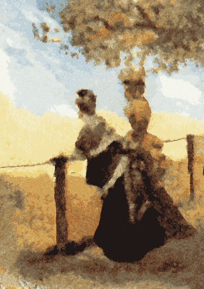 In Longchamp (1874) - Giuseppe De Nittis Tablo