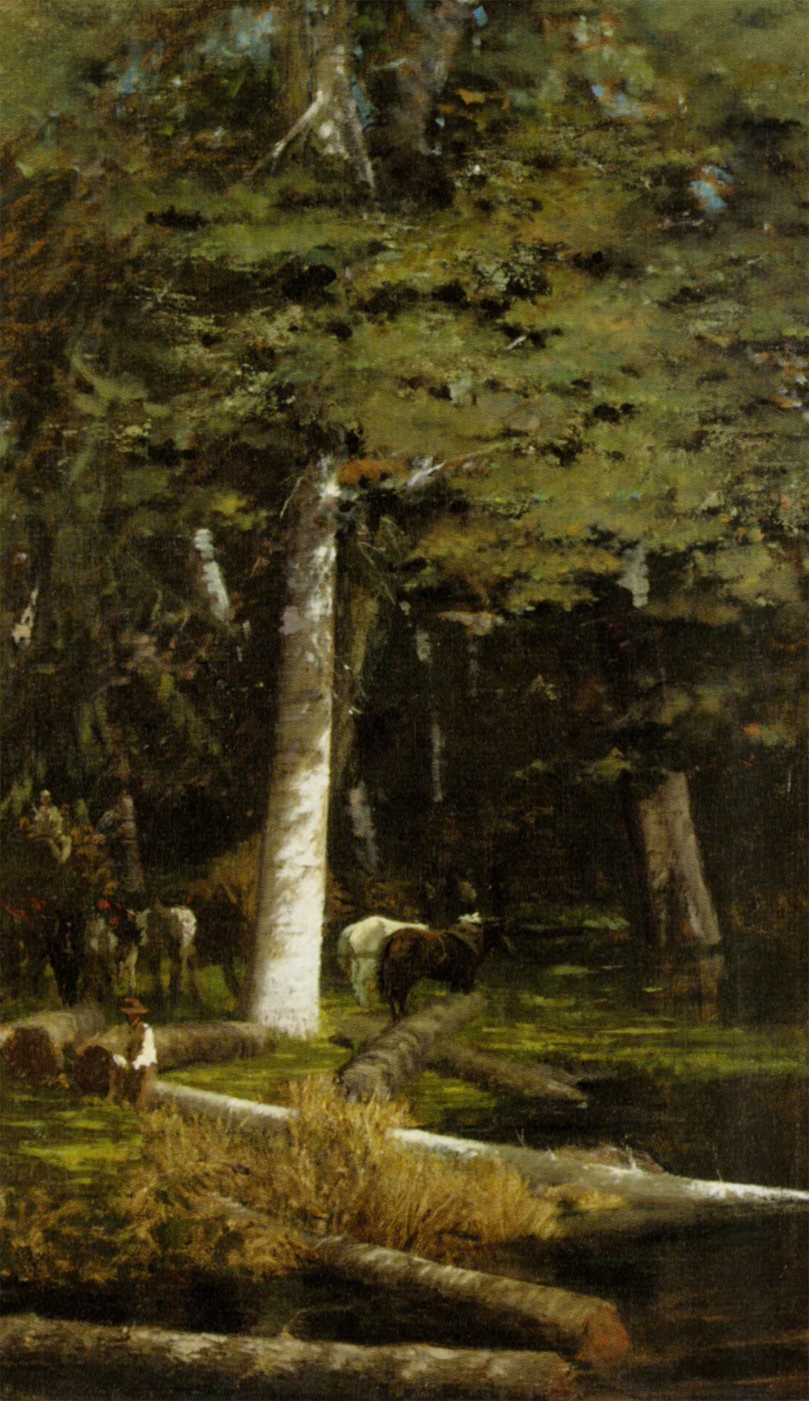 In the Forest - Giuseppe De Nittis Tablo