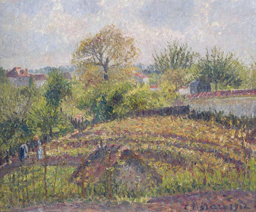 In the Garden (1902) - Camille Pissarro Tablo