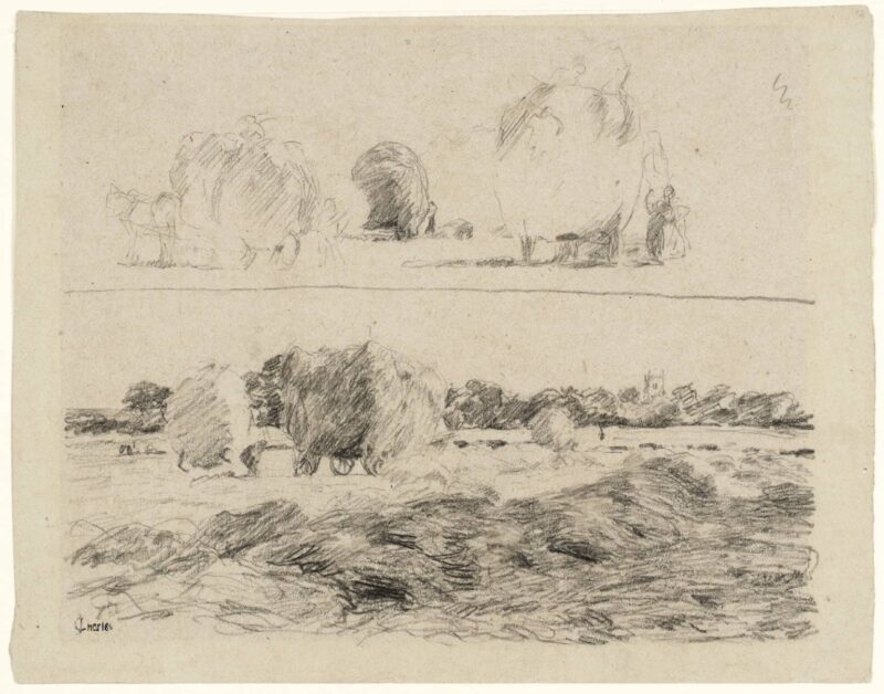 In the Hayfield Two Studies (1876) - James Charles Tablo