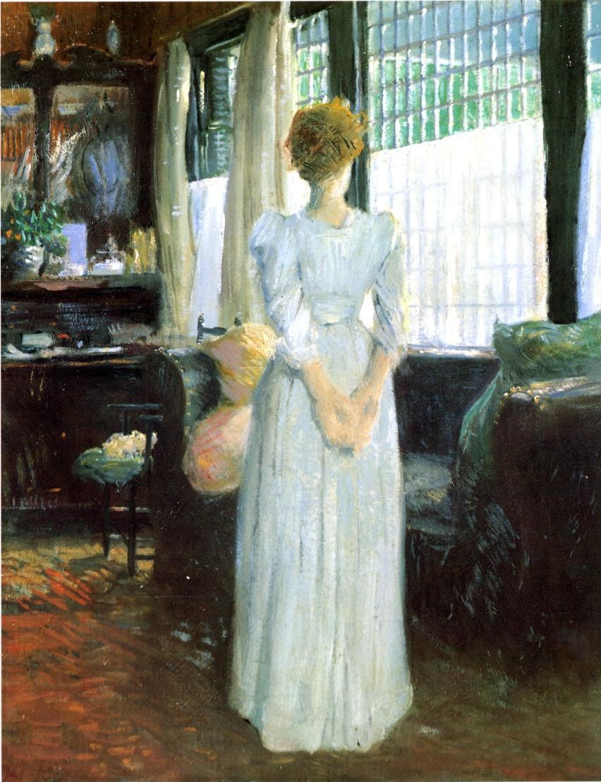 In the Living Room (1890) - Julian Alden Weir Tablo