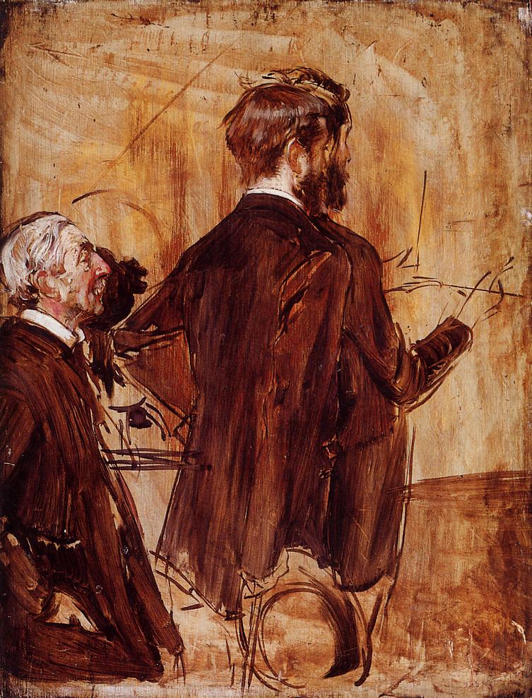 In the Studio - Giovanni Boldini Tablo
