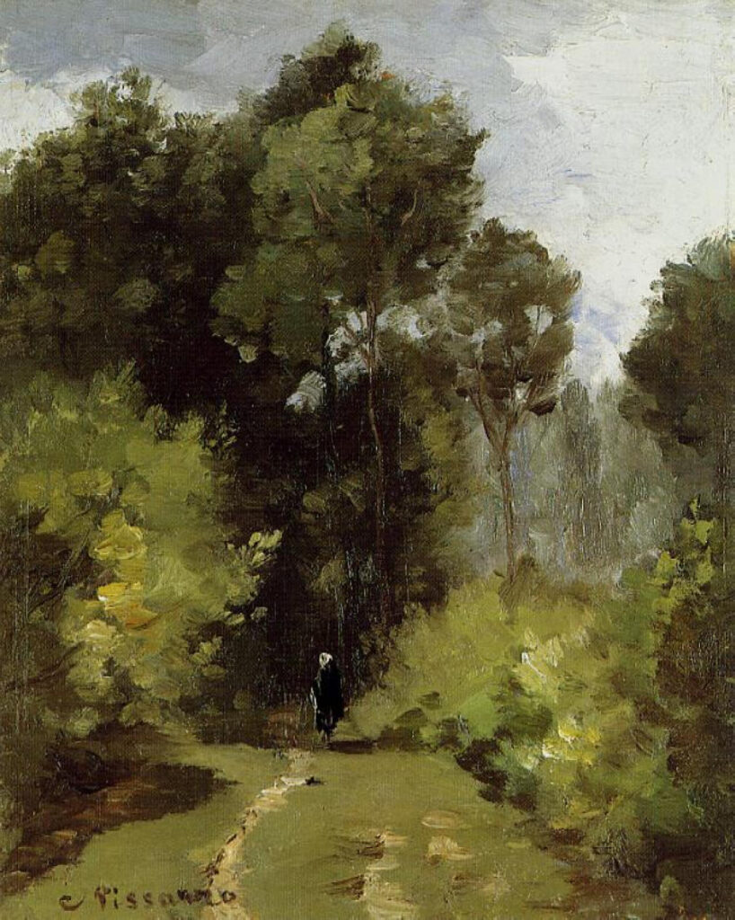 In the Woods (1864) - Camille Pissarro Tablo