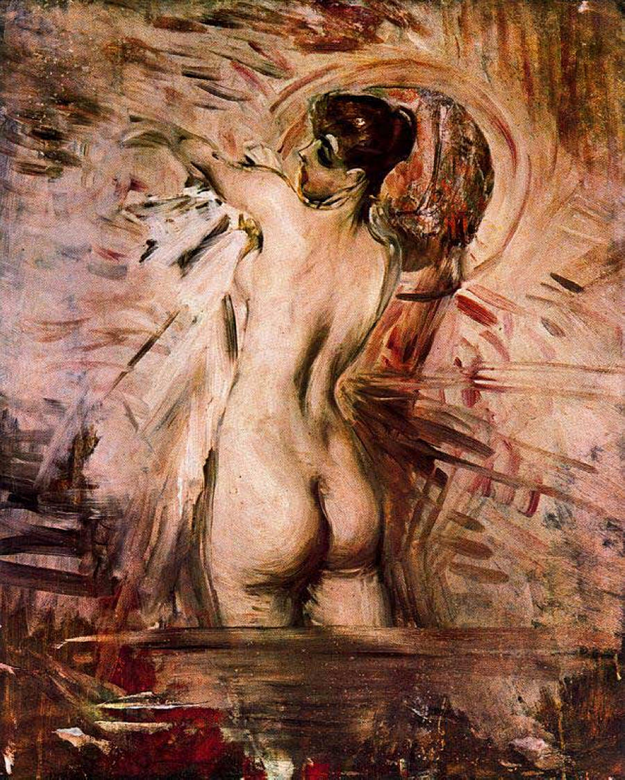 In the bath - Giovanni Boldini Tablo
