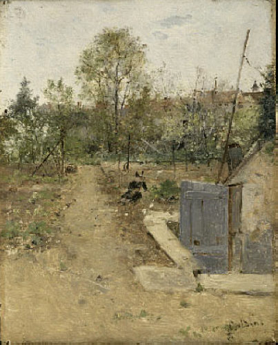 In the garden (1875) - Giovanni Boldini Tablo
