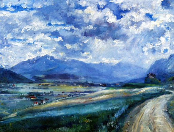 Inn Valley Landscape (1910) - Lovis Corinth Tablo
