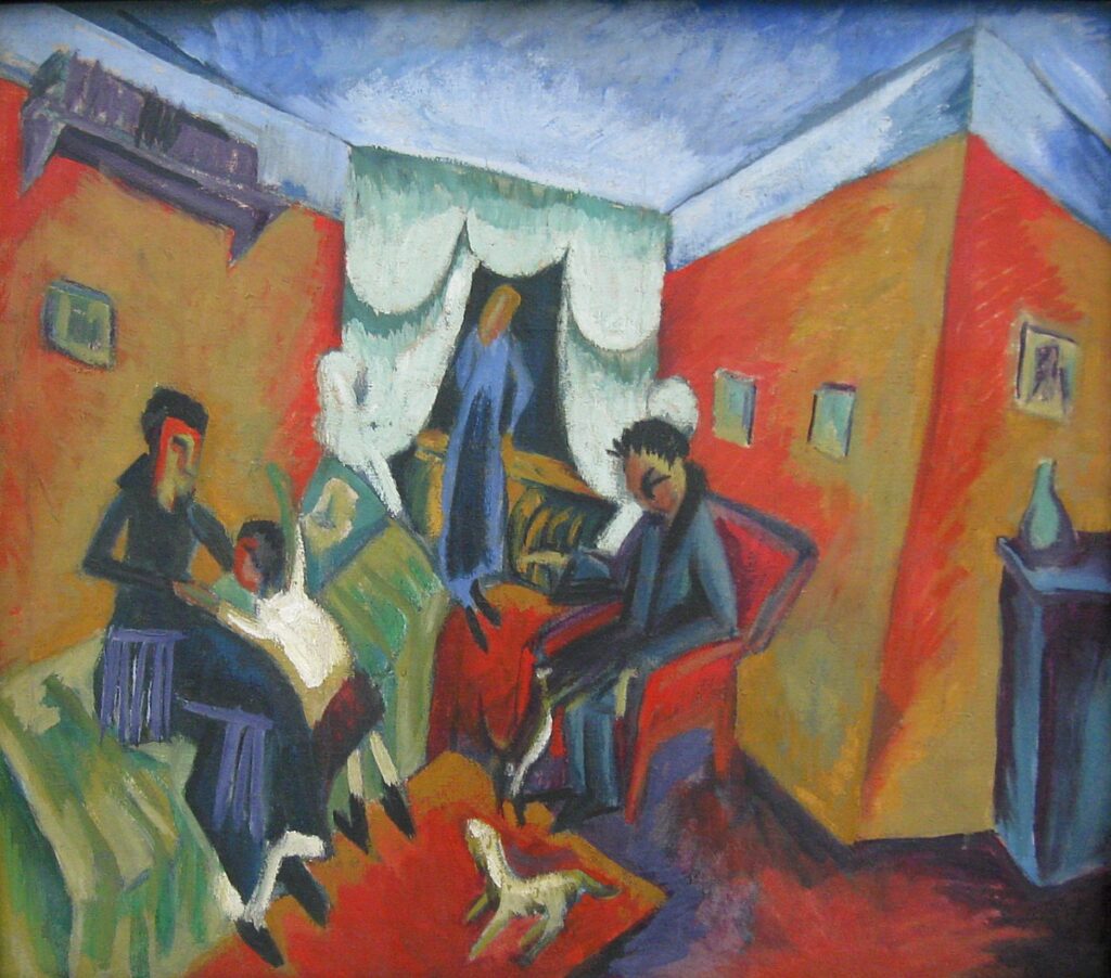 Interieur (1915) - Ernst Ludwig Kirchner Tablo