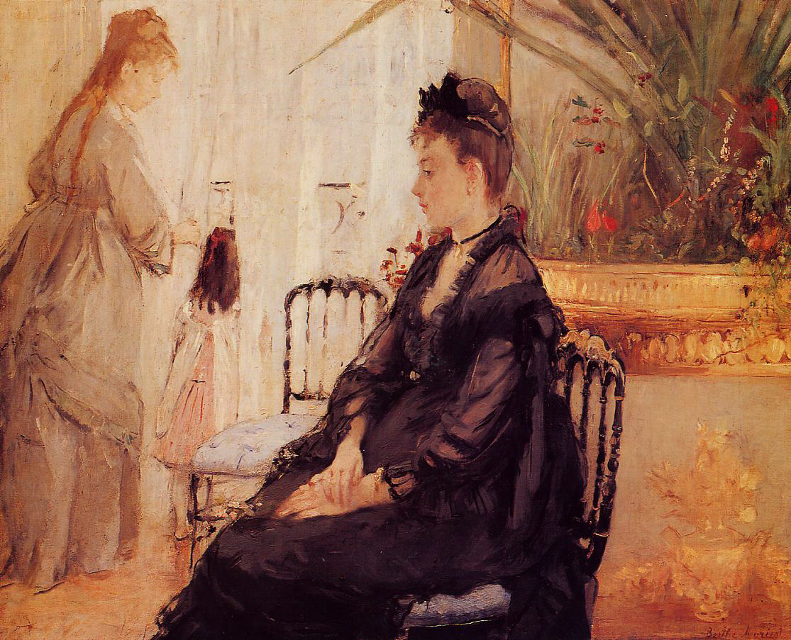 Interior (1872) - Berthe Morisot Tablo