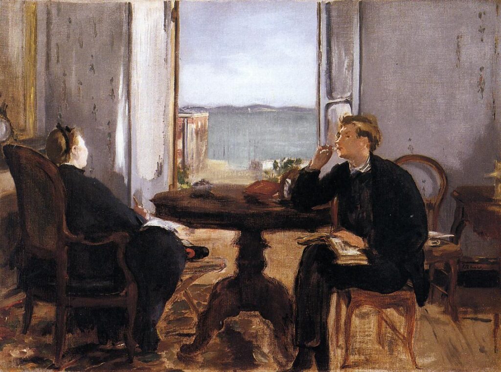 Interior at Arcachon (1871) - Edouard Manet Tablo