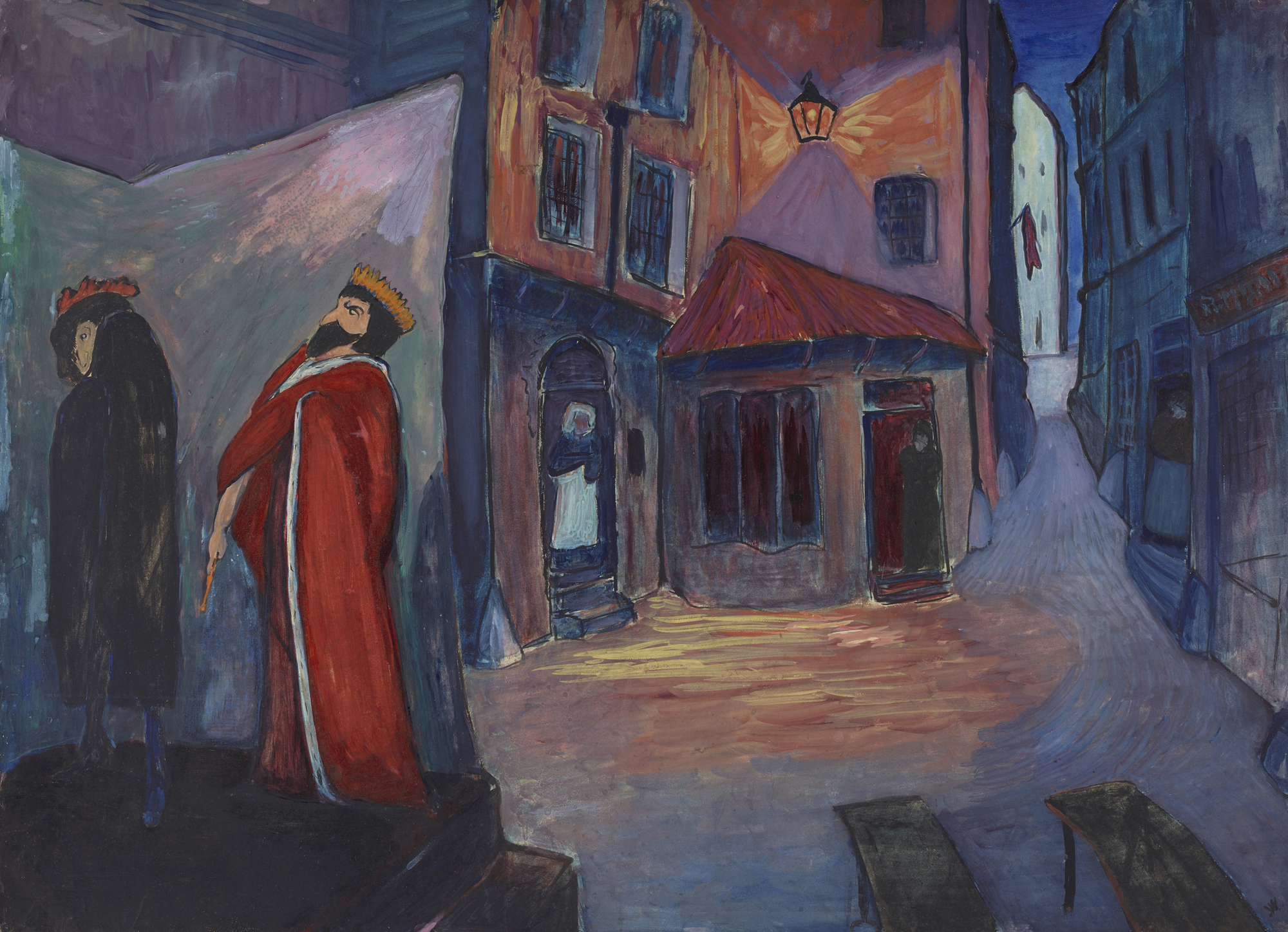Into the night (1910) - Marianne von Werefkin Tablo