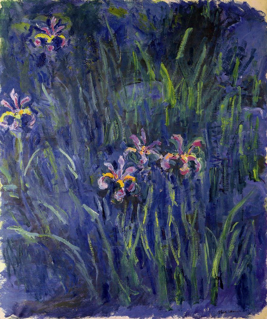 Irises 2 (1914) - Claude Monet Tablo