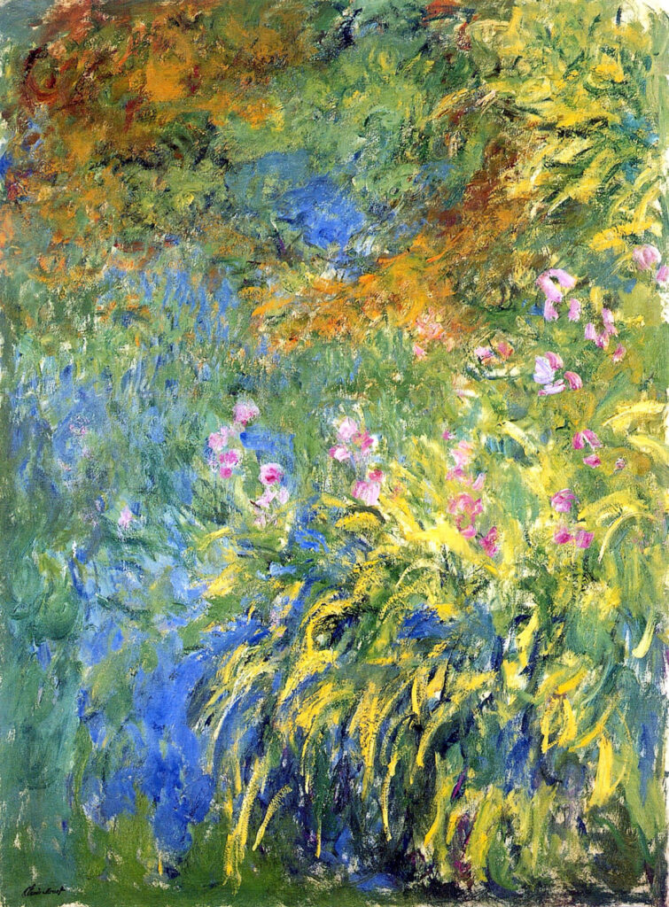 Irises 3 (1914) - Claude Monet Tablo