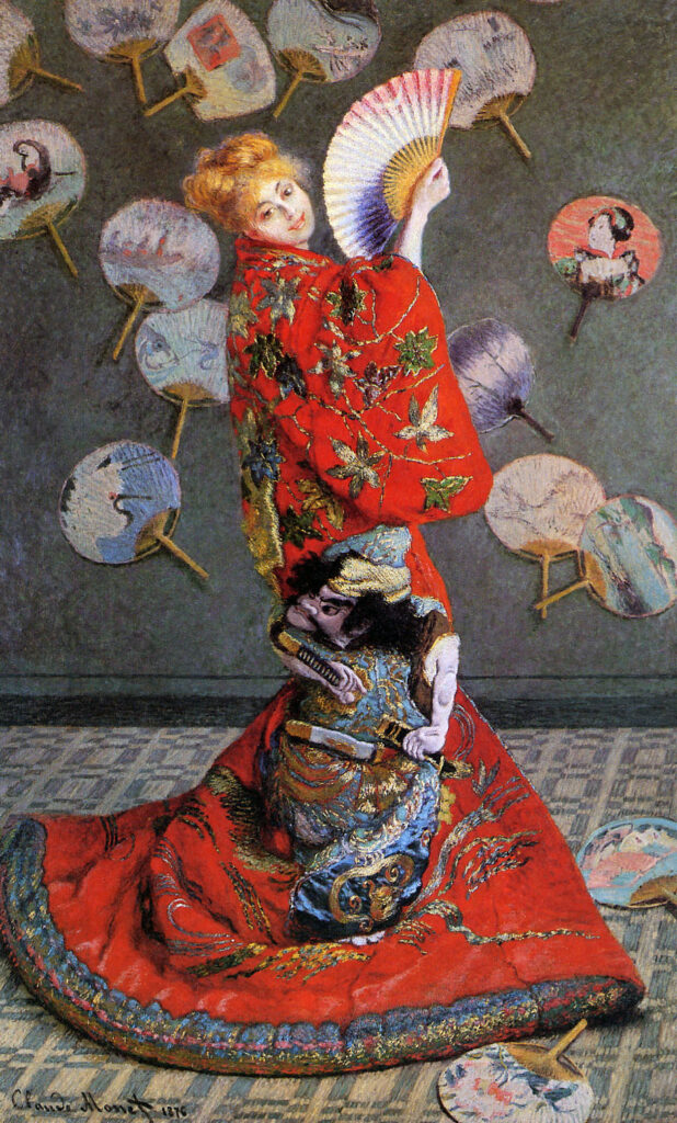 Japan’s (Camille Monet in Japanese Costume) (1876) – Claude Monet Tablo